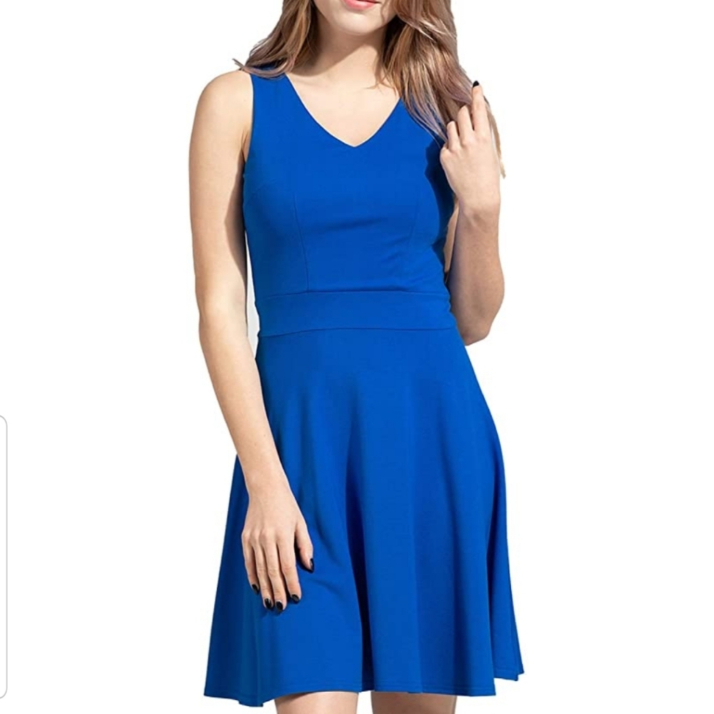 Sylvestidoso A Line Dress Size Small Blue